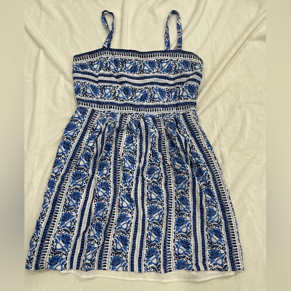 Loft Blue & white striped sundress (size 12)